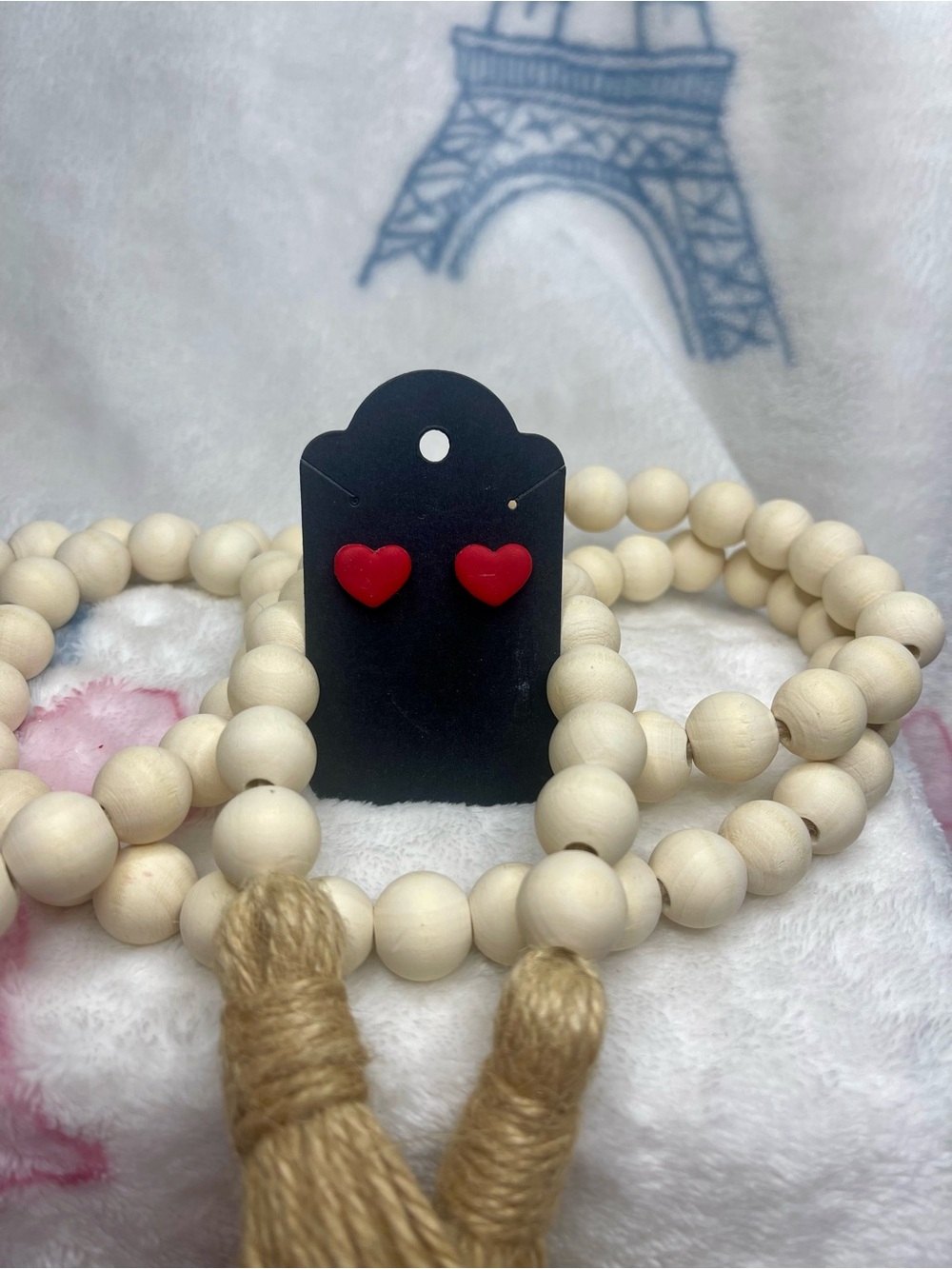 Red Heart Stud Earrings - Classic Women’s Jewelry